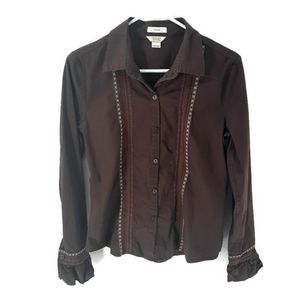 Christopher & Banks embroidered blouse